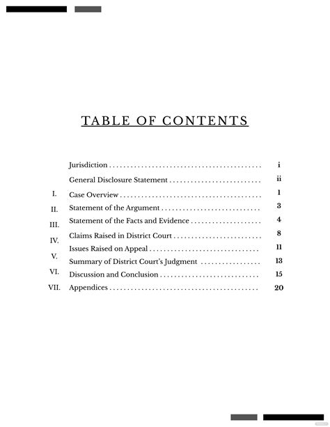Free 8 Table Of Content Templates In Ms Word