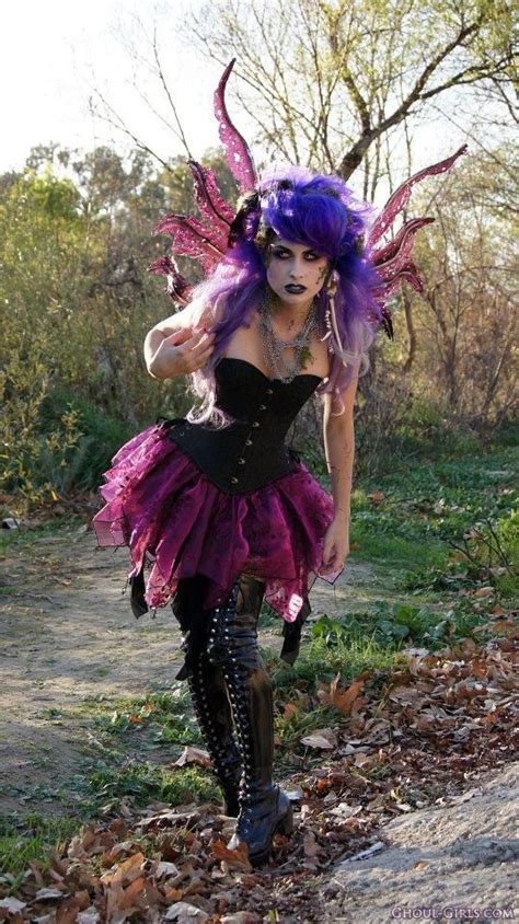 wild purple fairy faerie costume dark fairy costume pixie costume