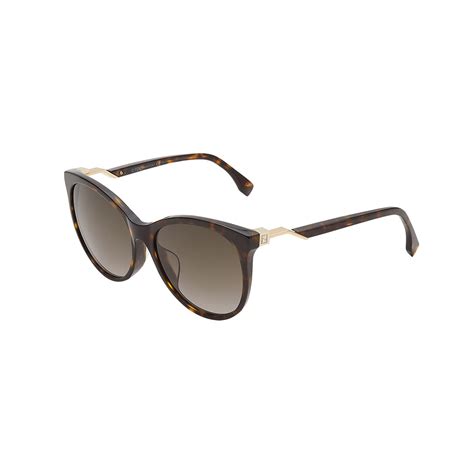 Fendi Cat Eye Women S Sunglasses Havana Brown Fendi Touch Of Modern