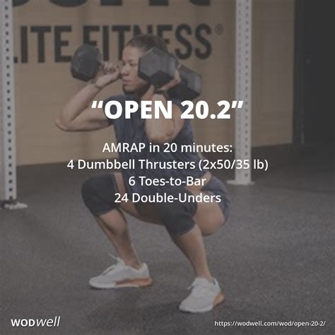 Open 202 Workout 2020 Crossfit Open Wod 2 Wodwell Crossfit Workouts At Home Crossfit