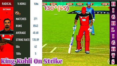 Ipl Super Heroes Virat Kohli Rc 20 Real Cricket 20 Gameplay Youtube
