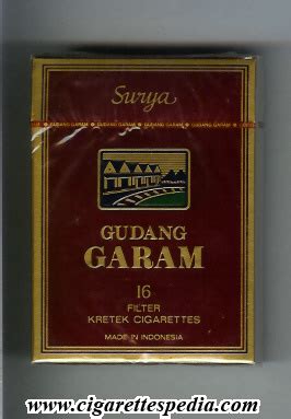 Gudang garam tbk is one of the leading and popular cigarette manufacturers in indonesia pt. Gudang Garam (Surya) L-16-B (brown) - Indonesia - Cigarettes Pedia