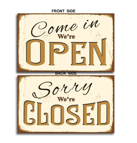 Open Closed Sign Printable Printable Blank World