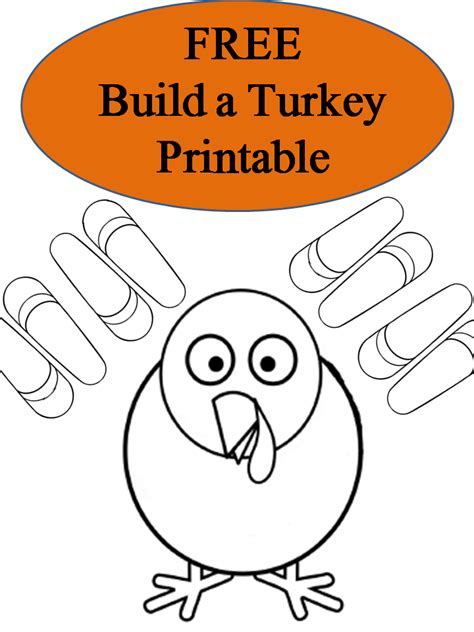 The best free, printable turkey coloring pages! FREE Thanksgiving Printable Build a Turkey Book Craft for ...