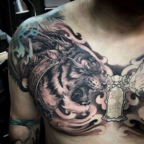 71 Stylish Tiger Tattoo On Chest
