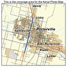 Aerial Photography Map of Porterville, CA California