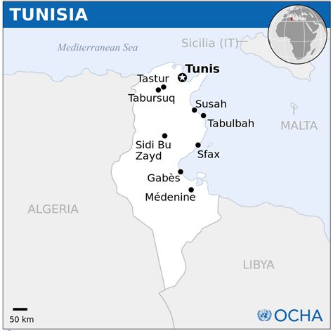 Tunisia Map