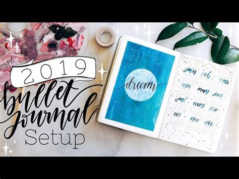 2019 Bullet Journal Setup January Plan With Me Ichaowu 愛潮物