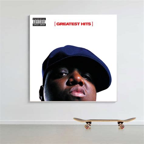 The Notorious Big Greatest Hits Music Album Cover Canvas Etsy