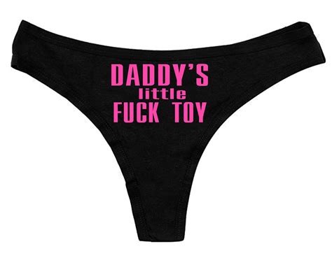 Daddys Toy Personalized Thong Property Of Daddy Etsy