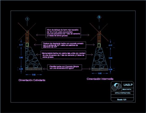 Details Cimentacion Dwg Detail For Autocad Designs Cad