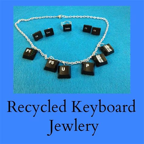 Diy Recycled Keyboard Jewelry