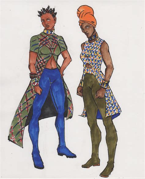 Concept Sketching Dora Milage Incorporating Color Fabric And Hair