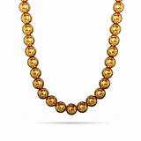 Share this find with a loved one by filling out the form. 8mm 14K Gold Plated Bead Necklace | Eve's Addiction®