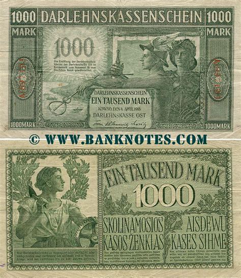Die sterntaler) is a german fairy tale collected by the brothers grimm in grimm's fairy tales. Germany - Lithuania 1000 Mark 1918 - German Currency Bank Notes, Deutsches Reich Paper Money ...