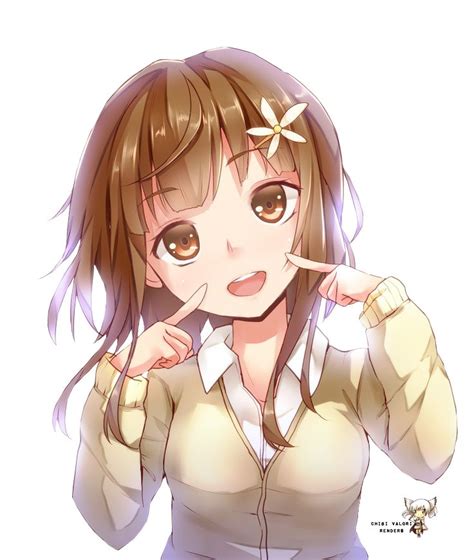 Cute Anime Girl Smiling By Mayomie On Deviantart Anime Pinterest