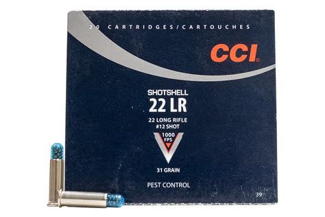 Cci 22 Lr 31 Gr 12 Shot Pest Control Shotshell Police Trade In Ammo 20