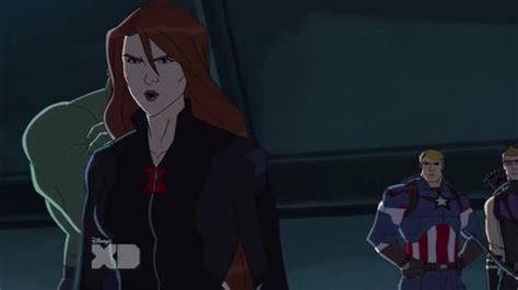 Black Widow Tries To Challenge Tony Stark To A Duel Avengers Assemble
