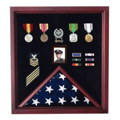 Military Medal Case Shadow Box Photo Holder Military Medal