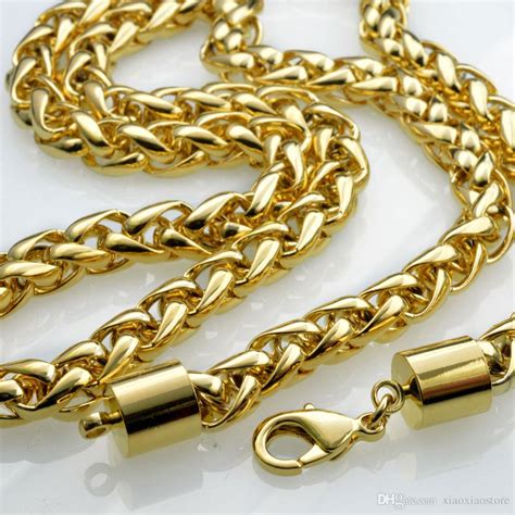 Wholesale Stylish And Cheap Necklaces Type 18k 18ct Gold Filled Mens