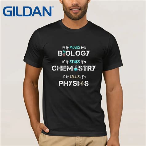 Gildan Funny Science Geek Tshirt Biology Chemistry Physics Tee