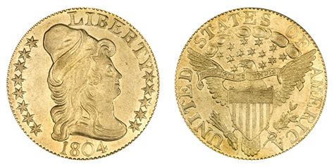 1804 Turban Head Gold 5 Half Eagle Small 8 Heraldic Eagle Reverse