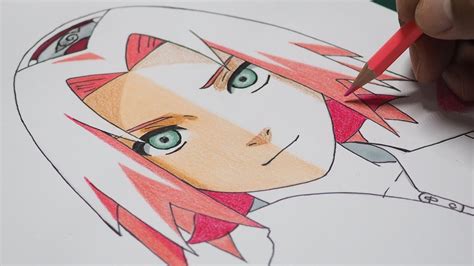 How To Draw Sakura Haruno Step By Step Naruto Shippuden Youtube
