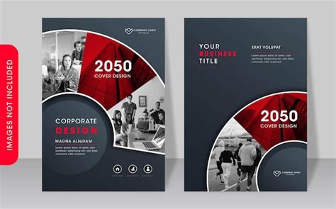 Premium Vector Modern Corporate Book Cover Design Template
