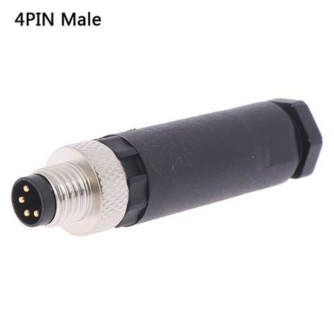 1pcs M8 Sensor Connector Waterproof Maleandfemale Plug Straight Angle