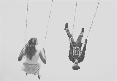 Engagement Photo With Couple On Swings Engagement Shoot Inspiration