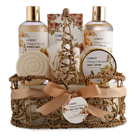 Lovery Home Spa T Basket Honey And Almond Scent Luxury Etsy