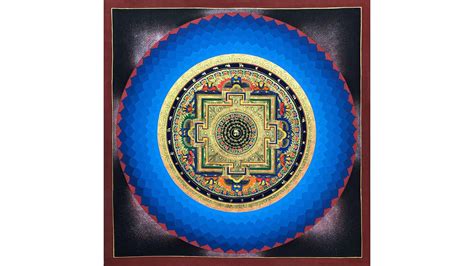 Lotus Mandala Thangka Art Sacred Thangka Painting For Etsy In 2022