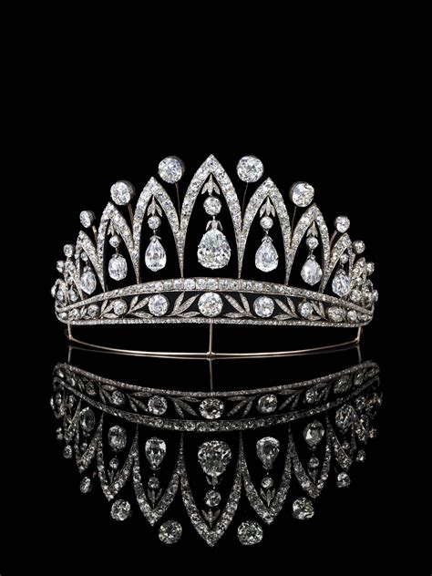 Antique Diamond Tiara By Faberge Christies Sale Royal Crowns Royal