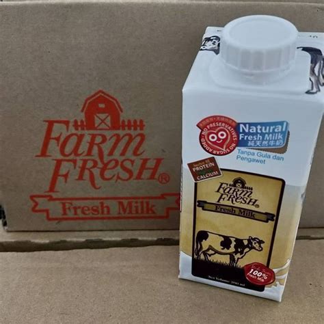 1 Carton Farm Fresh Uht Fresh Milk 200ml X 24