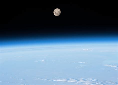 The Moon As Viewed From Earth Orbit Spaceref