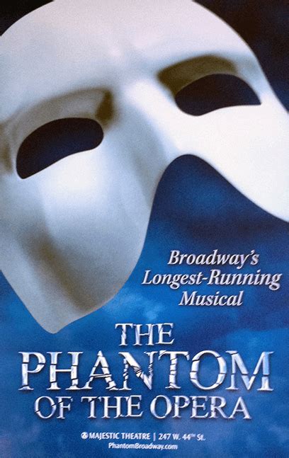 Phantom Of The Opera The Musical Broadway Poster The Phantom Of The