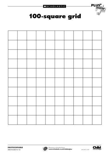100 Square Grid Free Primary Ks1 Teaching Resource Scholastic 100