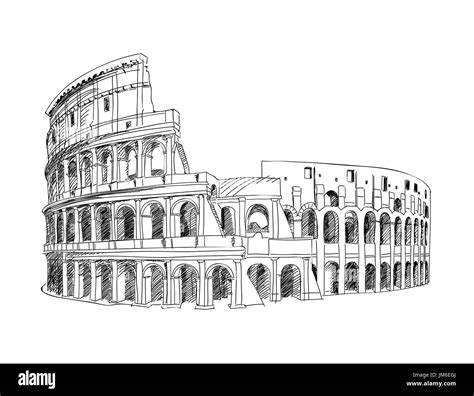 Roman Coliseum Drawing