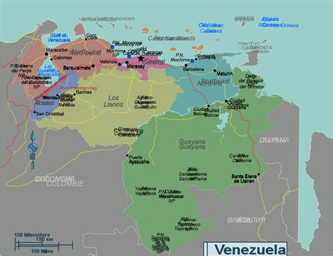 Filevenezuela Regions Mapsvg Wikitravel Shared