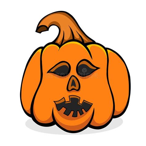 Vector Halloween Pumpkin Stock Vector Illustration Of Autumnal 77947418