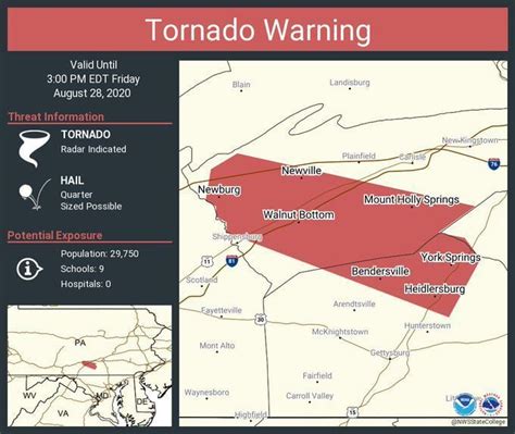 Tornado Warning Issued Until 3 Pm Friday For Parts Of Northern Adams
