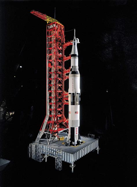Saturn V Rocket Model In Apollo To The Moon