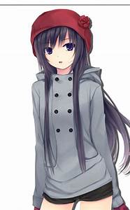 Anime, Girls, With, Beanies