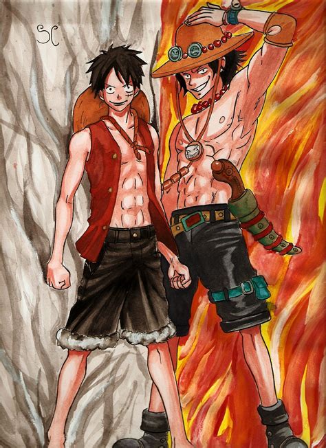 1920x1200 monkey d luffy one piece wallpaper 14524. One Piece Luffy and Ace Wallpapers (67+ pictures)
