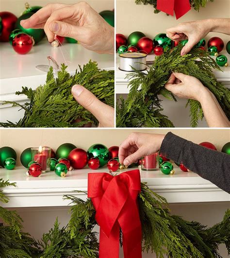 I'm hanging my garland on top of my cabinets, however, you can use the same method to hang your garland over a door, outdoors, on a mantel, or really if you want to hang garland on stone, or brick, you can use the outdoor command hooks! Decorate Your Mantel For Christmas: Tips & Techniques ...