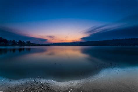 Download Wallpaper 6000x4000 Lake Sunset Horizon Hd Background