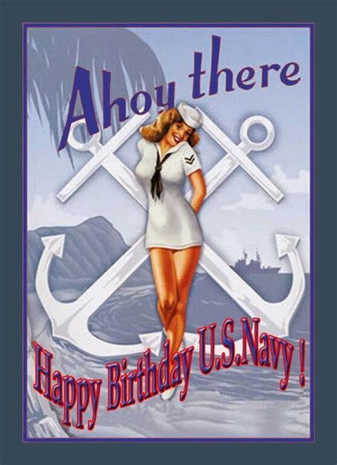 Happy Birthday Navy You Don T Look A Day Over Us Navy Birthday Happy Birthday Pin Up