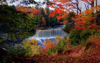 Falls Tahquamenon Waterfalls Michigan Fall State Park