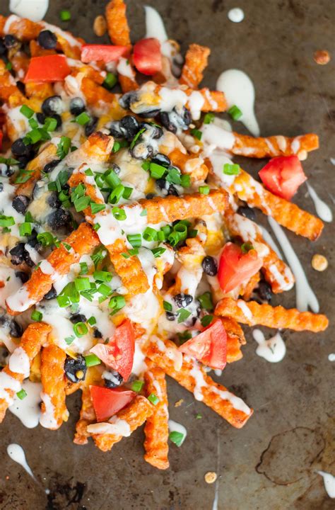 Loaded Mexican Sweet Potato Cheese Fries Peas And Crayons