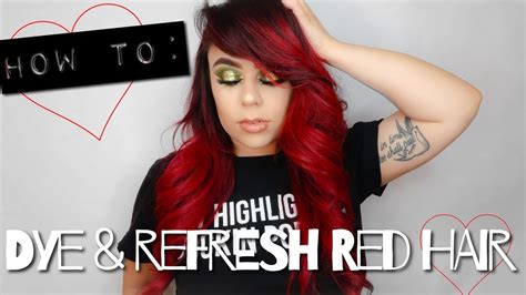 How I Dye And Refresh My Red Hair 2018 Youtube